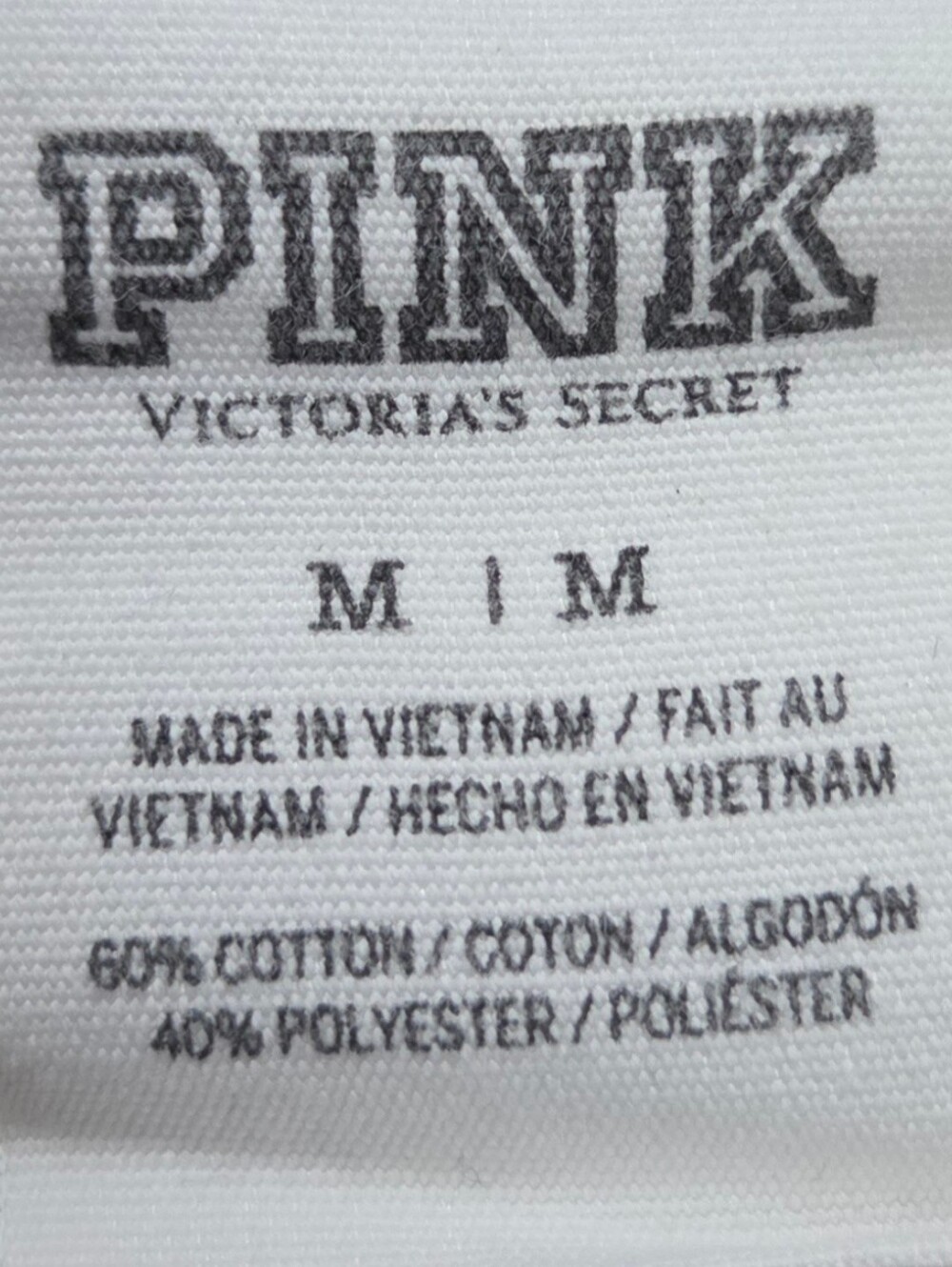PINK Victoria's Secret Bling Vintage Sequin Spellout Tee - Picture 5 of 5
